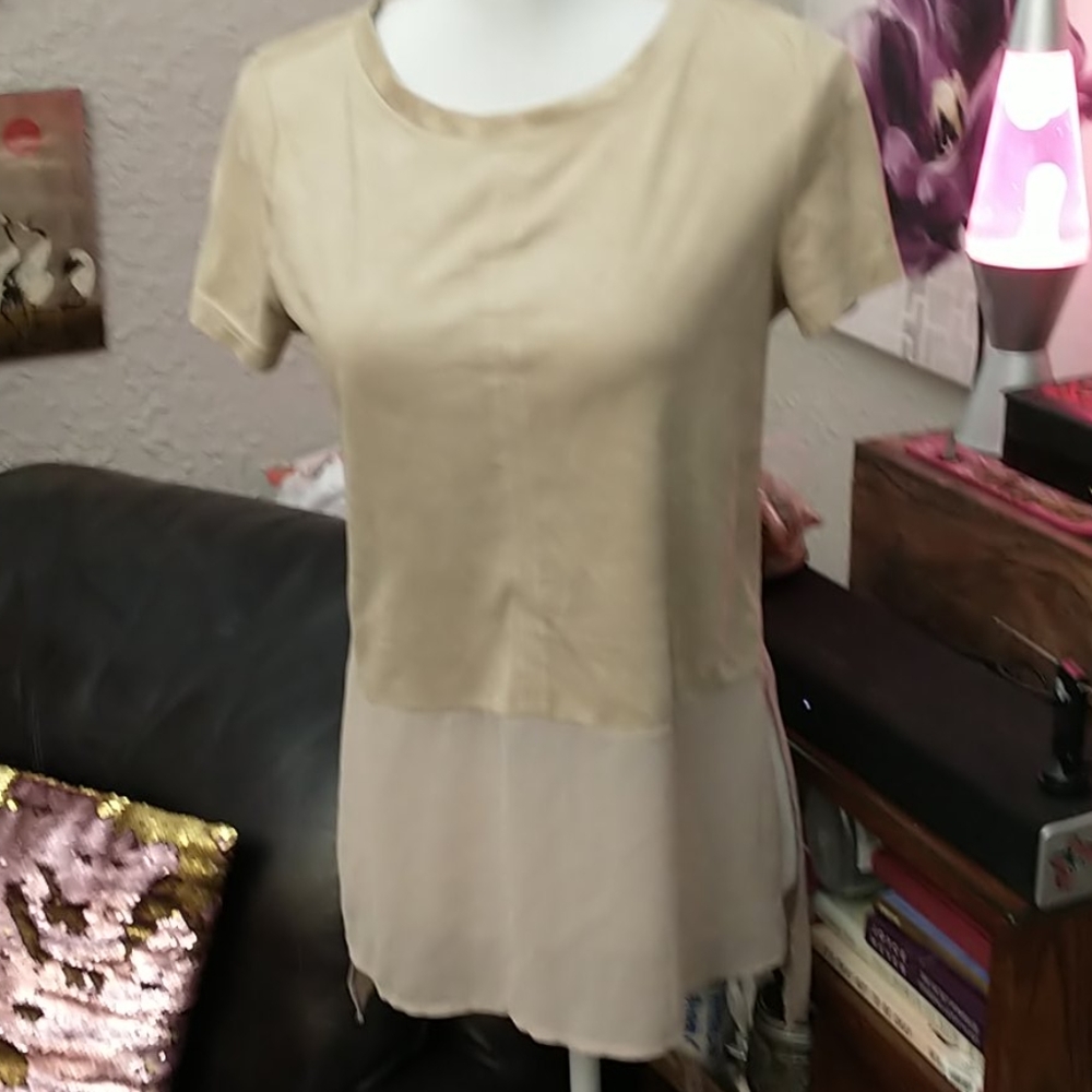 Suede top by Doe & Rae. Size S